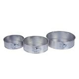 Swift Faringdon Collection Bakers Pride Springform Cake Tins Carbon Steel Sizes: 18 cm, 22 cm, 26 cm Set of 3by Swift