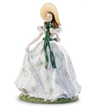 GONE WITH THE WIND SCARLETT's PICNIC DRESS SAN FRANCISCO MUSIC BOX