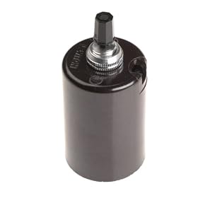 Leviton 4063 Medium Base, Two-Piece, Candle Sockets, Incandescent, Phenolic Lampholder, Black: Home Improvement