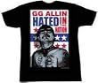 GG ALLIN - Hated In The Nation - Black T-shirt