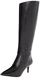 Nine West Women's Mayretta Leather Riding Boot,Black,9 M US