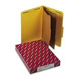6-Section Classification Folder, Top Tab, Legal, Yellow SMD19034