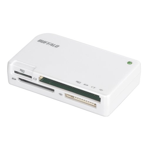 BUFFALO カードリーダー/ライター 45+5メディア対応 ホワイト BSCRA45U2WH