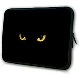 Waterfly Fashion Cool Cat Eyes Pattern 15" 15.6" Inch Laptop Sleeve Bag for A...