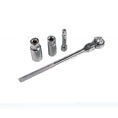 Z�ndkerzen-Werkzeugset, 4-teilig, Knarren-Kopf 180? verstellbar, 1 Z�ndkerzennuss 21 mm mit Gummieinsatz 1 Z�ndkerzennuss 5/8 (16 mm) mit Gummieinsatz 1 Verl�ngerung 75 mm Antrieb 3/8? Vierkant