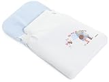 Cambrass Nest Lazos Winter/ Summer Sleeping Bag with Applique Designer Cow (Collection 74, White/ Blue) ..
