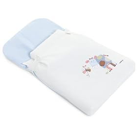 Cambrass Nest Lazos Winter/ Summer Sleeping Bag with Applique Designer Cow (Collection 74, White/ Blue) ..