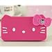 iPhone 4G/4S Hello Kitty Style Big Face Shape Series Bow Tie Style Soft Case/Cover/Protector(Rose Pink Color)