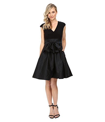 [アドリアナパペル] Adrianna Papell レディース Tafetta Fit and Flare V-Neck Dress ドレス [並行輸入品]