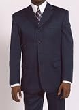 Vanetti Blue Windowpane 4-Button Fashion Suit