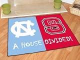 North Carolina Tar Heels House Divided Rug Mat
