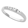 14K White Gold Diamond Ring - 0.13 Ct.