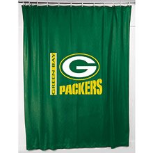 Green Bay Packers 72'' x 72'' Green Shower Curtain