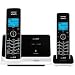 Vtech DECT 6.0 Black/White Expandable 2-Handset Cordless Phone System with Caller ID and Handset Speakerphone (LS6215-2)