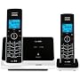 Vtech DECT 6.0 Black/White Expandable 2-Handset Cordless Phone System with Caller ID and Handset Speakerphone (LS6215-2)