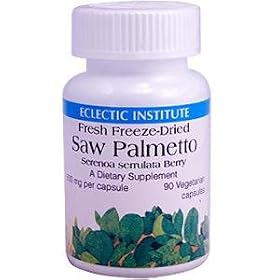 Eclectic Institute - Saw Palmetto Freeze-Dried, 600 mg, 90 capsules
