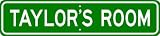 TAYLOR ROOM SIGN - Personalized Gift Boy or Girl, Aluminum