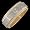 Beaute - size 6.25 Titanium & 14K Gold Band
