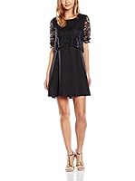Rare London Vestido Lace Layered (Negro)