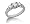 0.70CTW Diamond Three Stone Ring with Side Stones in 18k White Gold