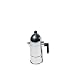 A di Alessi La Cupola Espresso Coffee Maker, 1 Cup, Black, (A9095/1 B)