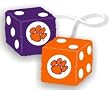 Clemson Tigers Fuzzy Dice - College Athletics Sports Merchandise