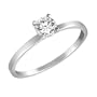 0.45 ct. Round Diamond Solitaire Ring in 14K White Gold - Size 6