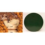 Golden Raspberry 10" Coffee Cake Green Gift Tin by Boba Tea Direct
