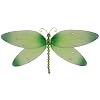 10" Medium Green Crystal Dragonfly Decorations - dragonflies hanging nylon nursery bedroom girls room ceiling wall decor, wedding birthday party baby bridal shower