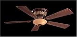 Minka Aire Ceiling Fan F544-GBZ Calais Flush Fan - Remote Control Golden Bronze Indoor Fan 52