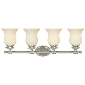 World Imports Lighting 8084-37 Brielle 4-Light Bath Light, Brushed Nickel by World Imports