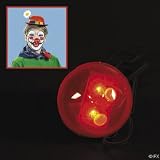 Red Light Up Blinking Clown Nose