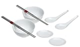 Global Decor 1636 Asian Noodle Bowl Set, Service for 2