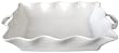 BIA Cordon Bleu Wavy Collection 3-Quart Rectangular Baker with Handles, White