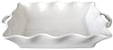 BIA Cordon Bleu Wavy Collection 3-Quart Rectangular Baker with Handles, White
