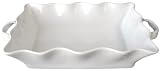Kitchen & Housewares : BIA Cordon Bleu Wavy Collection 3-Quart Rectangular Baker with Handles, White