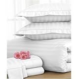 Charter Club "Damask Stripe" 500 Thread Count Duvet Cover, King White
