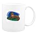 Mug with nature, environment, brunnea, hyena, brown, savannah, fauna, hyaena, grass, ...