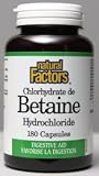 Betaine Hcl 500mg (180Capsules) Brand: Natural Factors