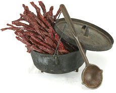 (6) 1 2 pound Hickory Smoked Beef Strip pouches - Traditional and Cajun by Beef Jerky