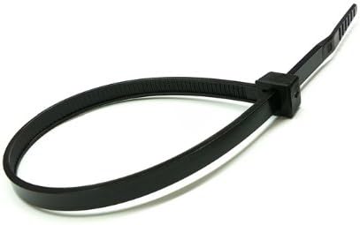 MightyTie MT6180 6-Inch Cable Ties, 100-Count, 18 Pound (Black)