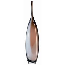 Kosta Boda Tobago Tall Brown Bottle by Kosta Boda