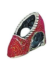 Genuine Zable (TM) Product. 925 Sterling Silver Red Ruby High Heel Bead Charm. 100% Satisfaction Guaranteed.