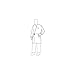 Dupont IC226SWHMD00300B Tyvek IsoClean Smock, Medium, White (Pack of 30)