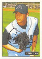 Scott Kazmir, Tampa Bay Devil Rays, 2005 Bowman Heritage Autographed Card