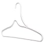 16 1/2 Plastic Shirt Saver Hangers - Set of 5 - White by Merrick