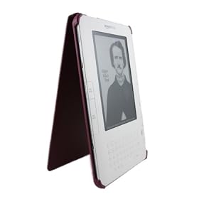 (6 Colors available) Travel Package for Amazon Kindle 2, Includes Kindle Leather Case and Travel Book Light for Kindle 2nd Generation