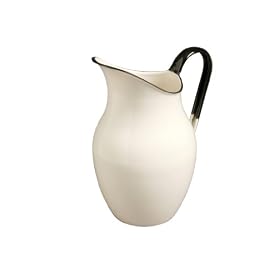 Emalia Cream Enamel 2.5 Litre Pitcher, Cream