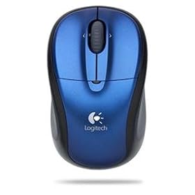 Logitech V220 Cordless Notebook Mouse - Blue by Logitech