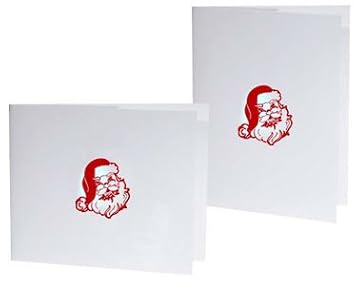 Santa Christmas Photo Folders For 4x6 Vertical (25 Pack)